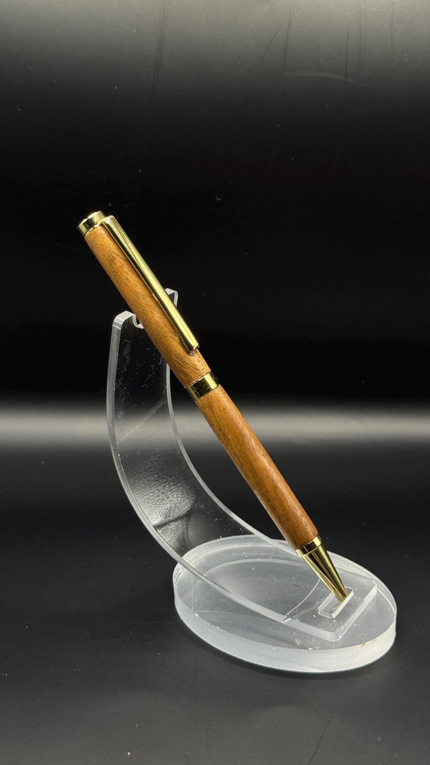 Handcrafted Golden Walnut Slimline Pen | Natural Wood Finish | Gift Ready