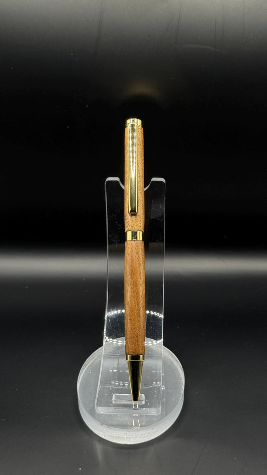 Handcrafted Golden Walnut Slimline Pen | Natural Wood Finish | Gift Ready