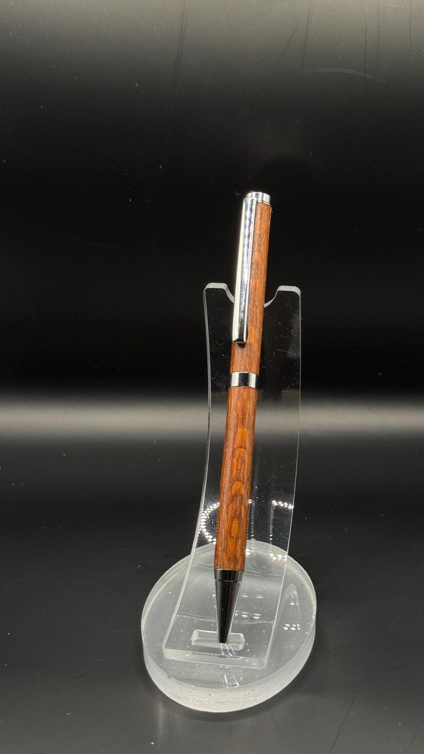 Handcrafted Lacewood/Leopardwood Slimline Pen | Natural Wood Finish | Gift Ready