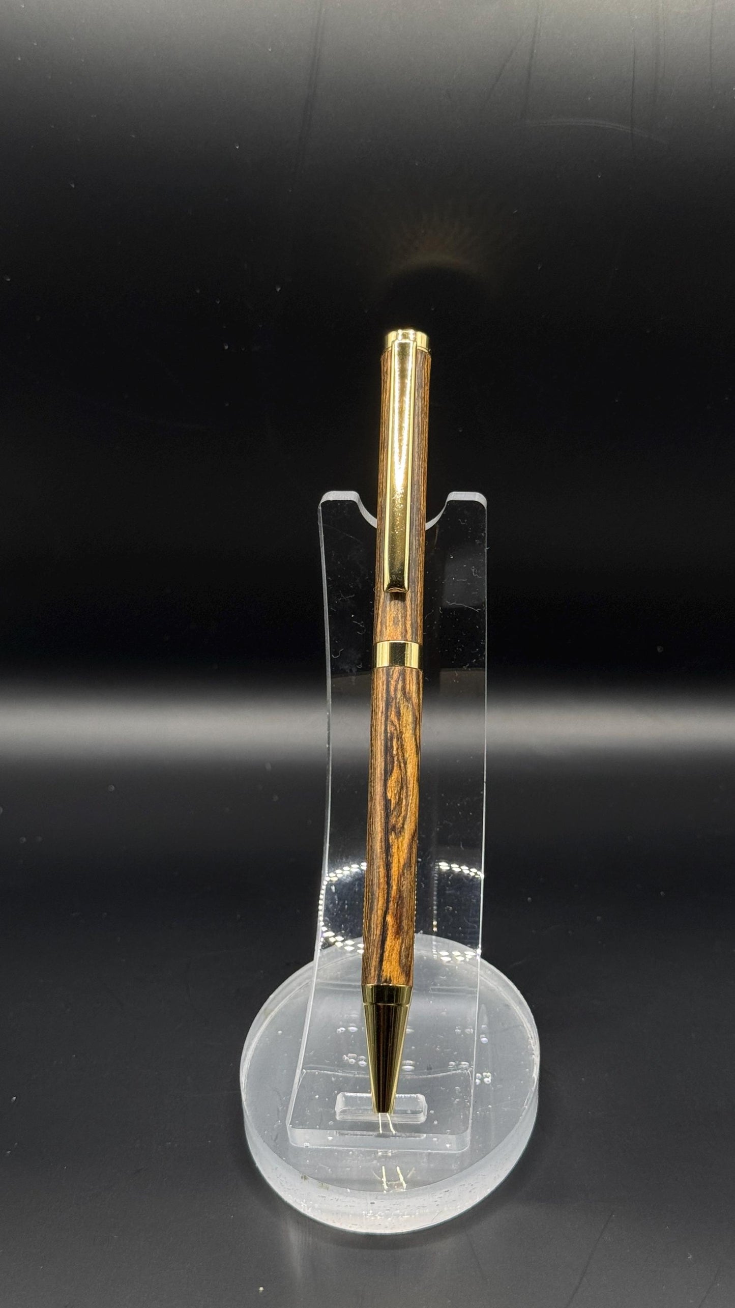 Handcrafted Bocote Slimline Pen | Natural Wood Finish | Gift Ready