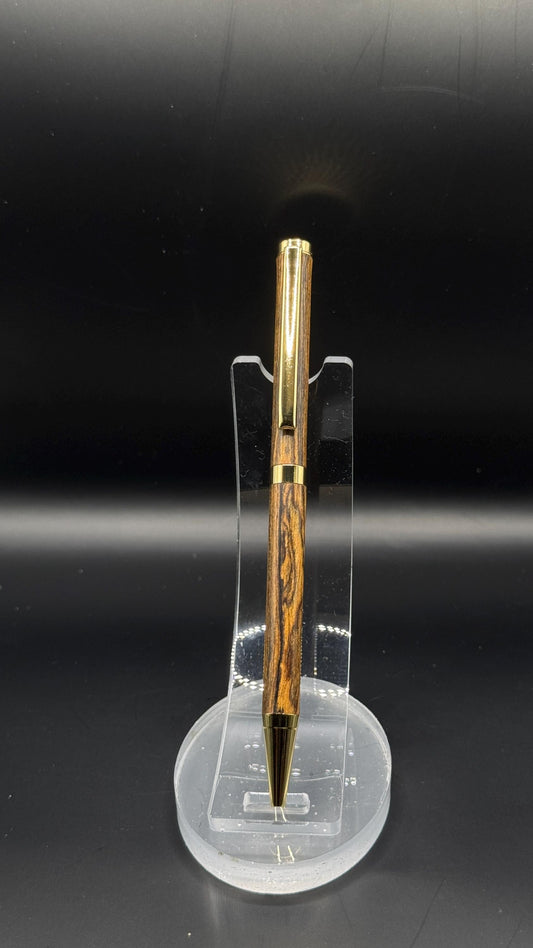 Handcrafted Bocote Slimline Pen | Natural Wood Finish | Gift Ready