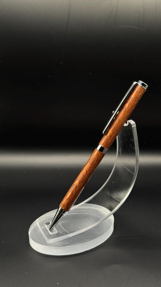 Handcrafted Lacewood/Leopardwood Slimline Pen | Natural Wood Finish | Gift Ready