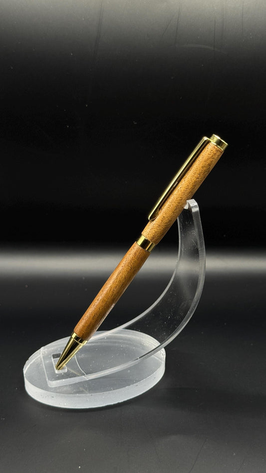 Handcrafted Golden Walnut Slimline Pen | Natural Wood Finish | Gift Ready