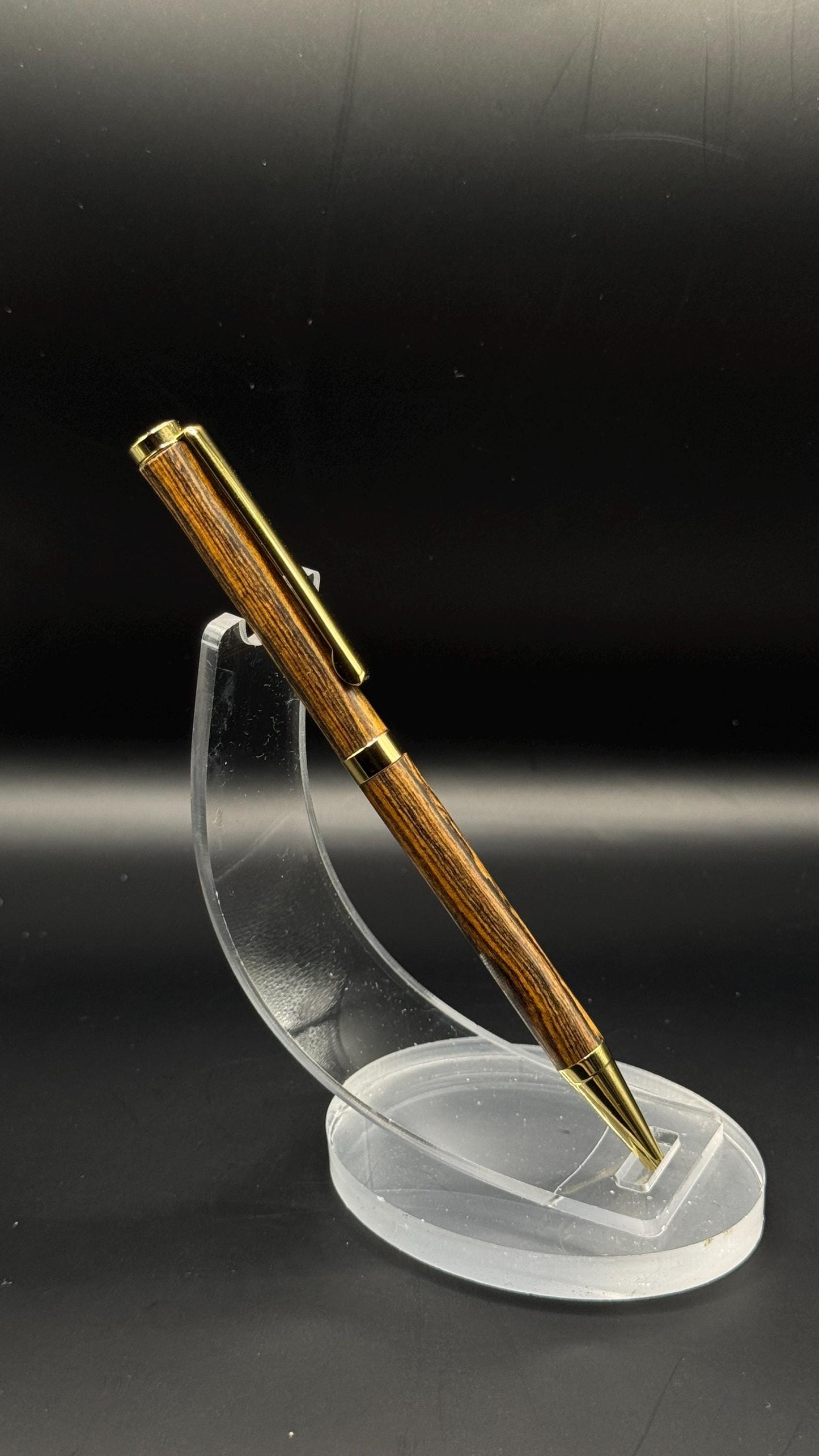 Handcrafted Bocote Slimline Pen | Natural Wood Finish | Gift Ready